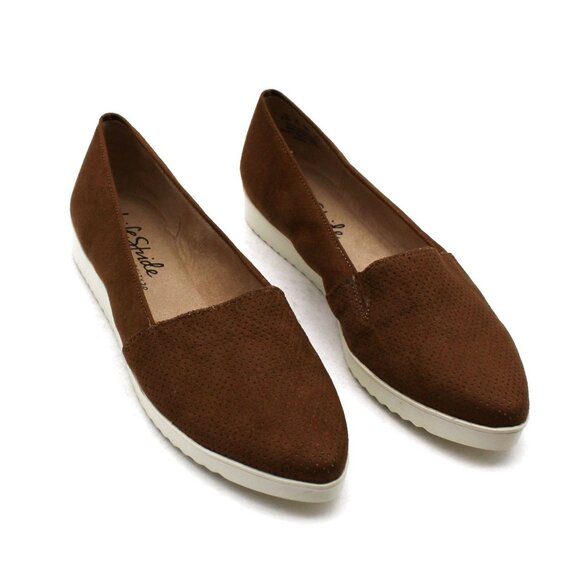Life Stride Brown Flats with White Sole - Picture 1 of 7